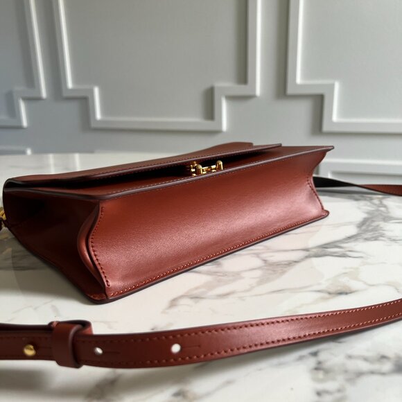 NWT - Marni Trunk Slim Shoulder Bag - Brick Red🤎❤️ - Picture 4 of 9